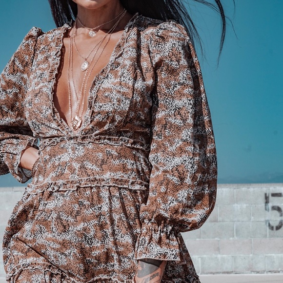 Bohemian Spell Style Animal Print Festival Dress - Picture 5 of 8